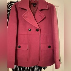 Gap magenta pea coat